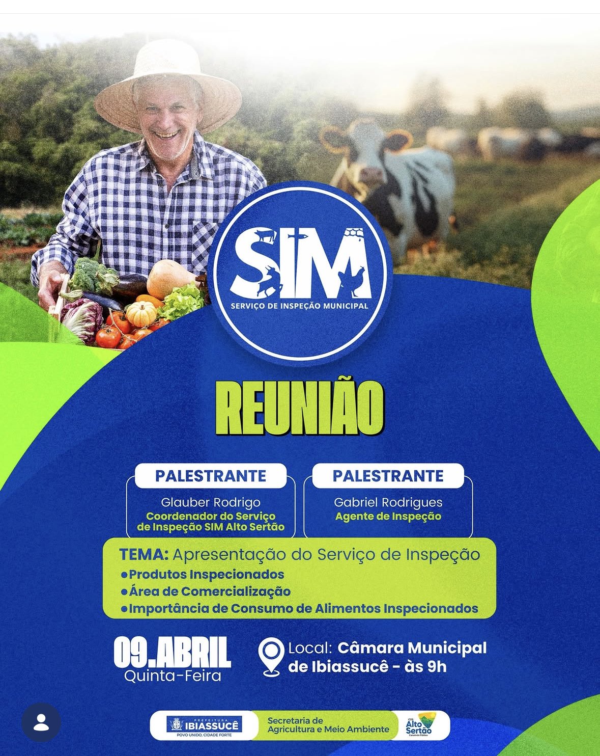 Reunião do SIM- Serviço de Inspeção Municipal 