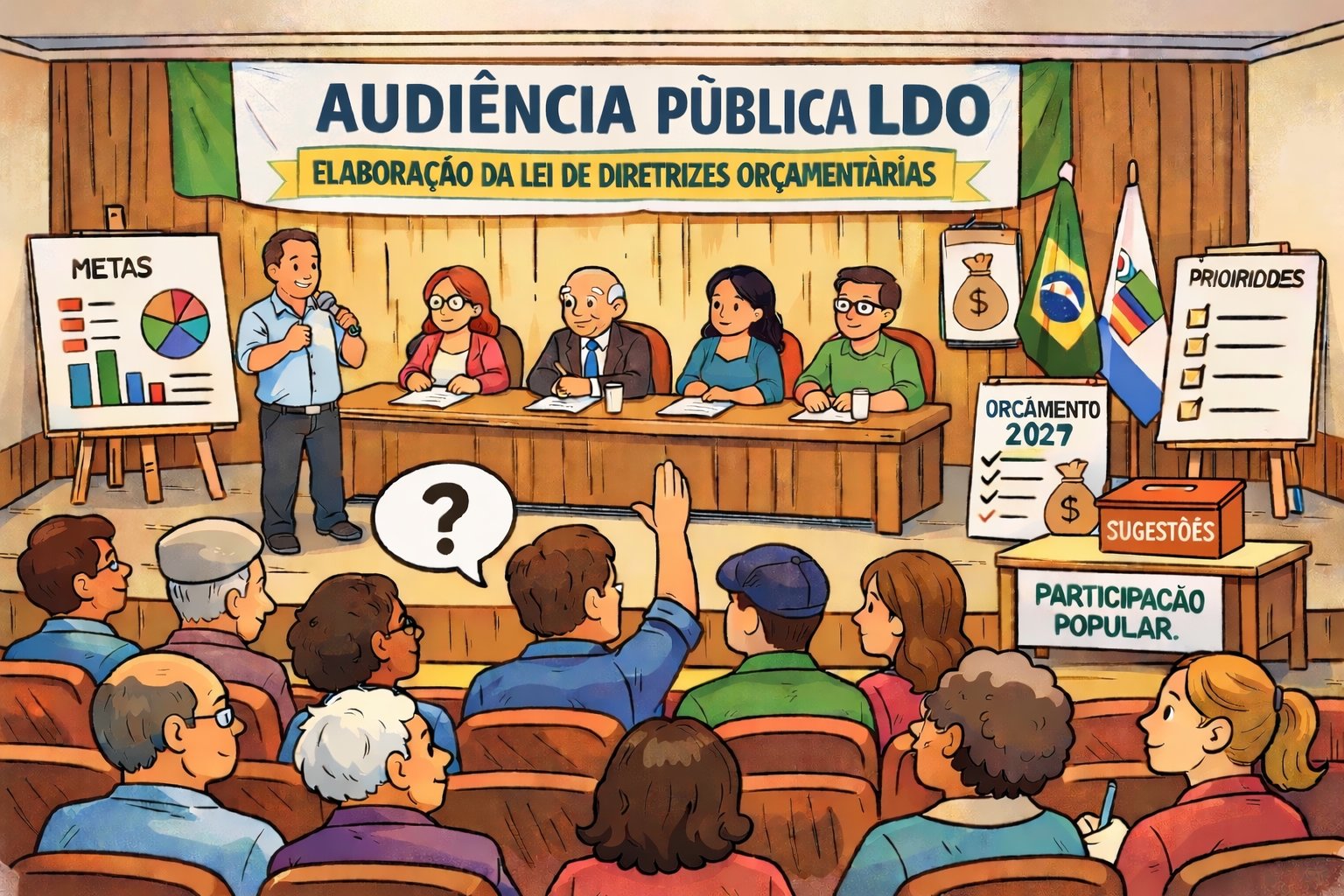 Aconteceu hoje, na Câmara Municipal, a Audiência Pública da LDO